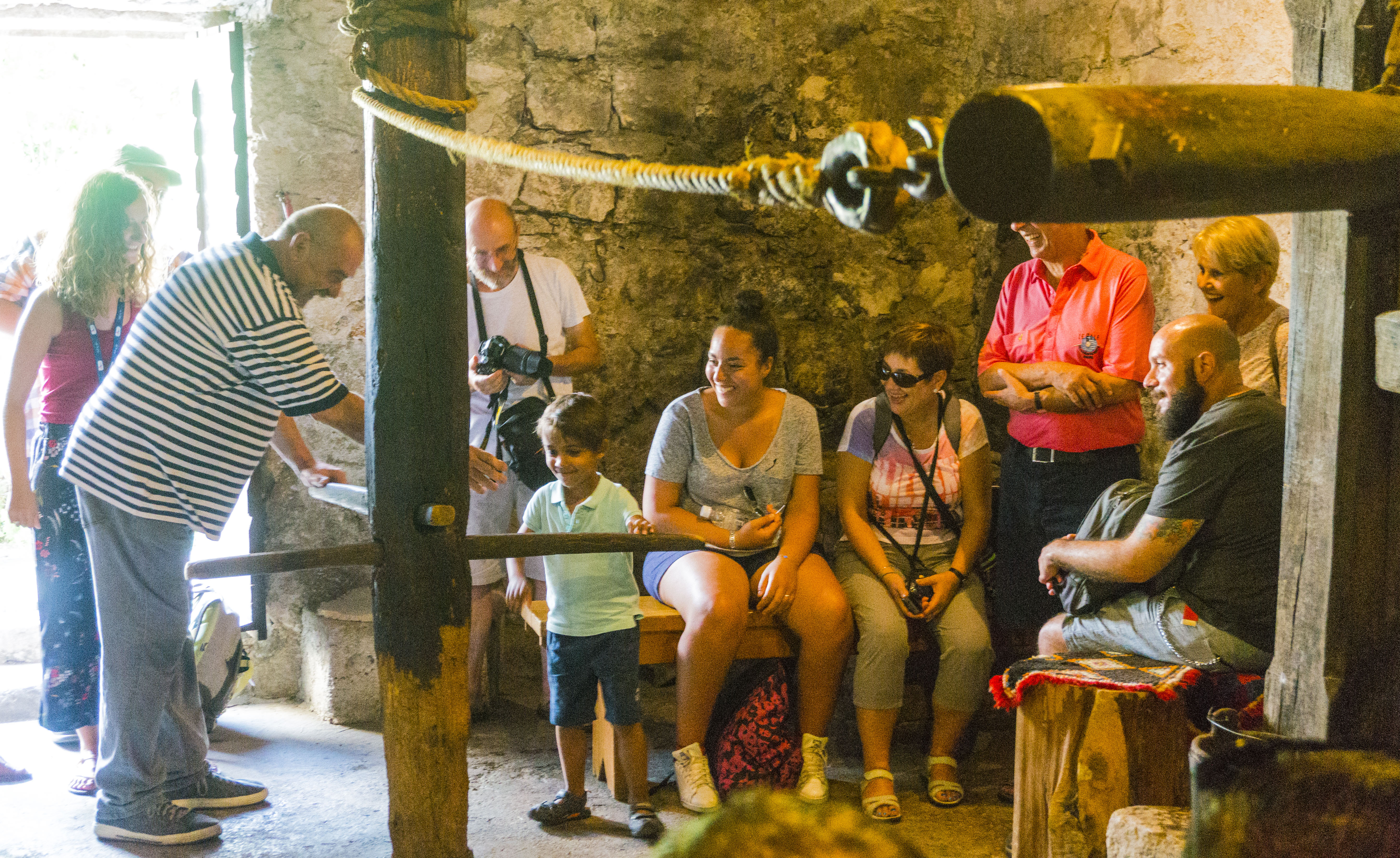 Group visiting the mill